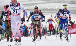 06.01.2016, Oberstdorf, Germany (GER): Monique Siegel (GER), Anouk Faivre Picon (FRA), (l-r)  - FIS world cup cross-country, tour de ski, mass women, Oberstdorf (GER). www.nordicfocus.com. © Felgenhauer/NordicFocus. Every downloaded picture is fee-liable.