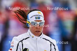08.01.2016, Cortina-Toblach, Italy (ITA): Charlotte Kalla (SWE), prepares for the race   - FIS world cup cross-country, tour de ski, 5km women, Cortina-Toblach (ITA). www.nordicfocus.com. © Felgenhauer/NordicFocus. Every downloaded picture is fee-liable.