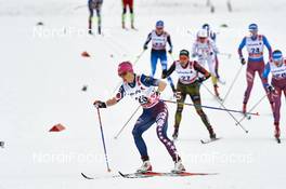 09.01.2016, Val di Fiemme, Italy (ITA): Elizabeth Stephen (USA) - FIS world cup cross-country, tour de ski, mass women, Val di Fiemme (ITA). www.nordicfocus.com. © Felgenhauer/NordicFocus. Every downloaded picture is fee-liable.