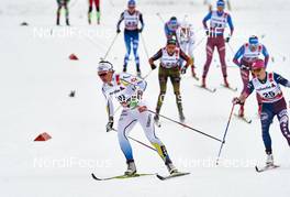 09.01.2016, Val di Fiemme, Italy (ITA): Anna Haag (SWE), Elizabeth Stephen (USA), (l-r)  - FIS world cup cross-country, tour de ski, mass women, Val di Fiemme (ITA). www.nordicfocus.com. © Felgenhauer/NordicFocus. Every downloaded picture is fee-liable.