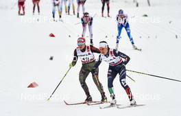 09.01.2016, Val di Fiemme, Italy (ITA): Sandra Ringwald (GER), Virginia De Martin Topranin (ITA), (l-r)  - FIS world cup cross-country, tour de ski, mass women, Val di Fiemme (ITA). www.nordicfocus.com. © Felgenhauer/NordicFocus. Every downloaded picture is fee-liable.