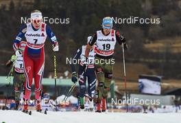09.01.2016, Val di Fiemme, Italy (ITA): Ragnhild Haga (NOR), Stefanie Boehler (GER), (l-r)  - FIS world cup cross-country, tour de ski, mass women, Val di Fiemme (ITA). www.nordicfocus.com. © Felgenhauer/NordicFocus. Every downloaded picture is fee-liable.