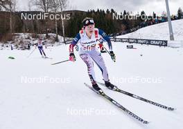09.01.2016, Val di Fiemme, Italy (ITA): Jessica Diggins (USA) - FIS world cup cross-country, tour de ski, mass women, Val di Fiemme (ITA). www.nordicfocus.com. © Felgenhauer/NordicFocus. Every downloaded picture is fee-liable.