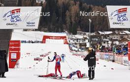 09.01.2016, Val di Fiemme, Italy (ITA): Heidi Weng (NOR), Ingvild Flugstad Oestberg (NOR), Therese Johaug (NOR), (l-r)  - FIS world cup cross-country, tour de ski, mass women, Val di Fiemme (ITA). www.nordicfocus.com. © Felgenhauer/NordicFocus. Every downloaded picture is fee-liable.