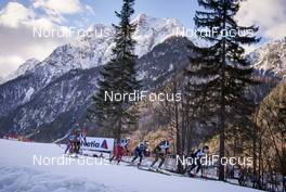16.01.2016, Planica, Slovenia (SLO): Lucia Anger (GER), Astrid Uhrenholdt Jacobsen (NOR), Denise Herrmann (GER), Tatjana Stiffler (SUI), (l-r)  - FIS world cup cross-country, individual sprint, Planica (SLO). www.nordicfocus.com. © Felgenhauer/NordicFocus. Every downloaded picture is fee-liable.