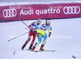 16.01.2016, Planica, Slovenia (SLO): Heidi Weng (NOR), Vesna Fabjan (SLO), (l-r)  - FIS world cup cross-country, individual sprint, Planica (SLO). www.nordicfocus.com. © Felgenhauer/NordicFocus. Every downloaded picture is fee-liable.