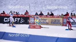 16.01.2016, Planica, Slovenia (SLO): Hanna Falk (SWE), Vesna Fabjan (SLO), Ingvild Flugstad Oestberg (NOR), (l-r)  - FIS world cup cross-country, individual sprint, Planica (SLO). www.nordicfocus.com. © Felgenhauer/NordicFocus. Every downloaded picture is fee-liable.