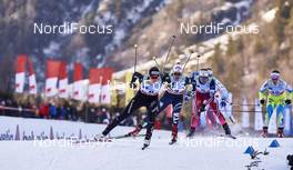 16.01.2016, Planica, Slovenia (SLO): Laurien Van Der Graaff (SUI), Gaia Vuerich (ITA), Ingvild Flugstad Oestberg (NOR), (l-r)  - FIS world cup cross-country, individual sprint, Planica (SLO). www.nordicfocus.com. © Felgenhauer/NordicFocus. Every downloaded picture is fee-liable.