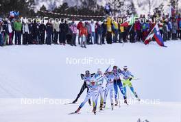 16.01.2016, Planica, Slovenia (SLO): Hanna Falk (SWE), Stina Nilsson (SWE), (l-r)  - FIS world cup cross-country, individual sprint, Planica (SLO). www.nordicfocus.com. © Felgenhauer/NordicFocus. Every downloaded picture is fee-liable.