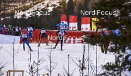 16.01.2016, Planica, Slovenia (SLO): Karri Hakala (FIN), Baptiste Gros (FRA), Alexander Wolz (GER), Alexander Panzhinskiy (RUS), Roman Furger (SUI), (l-r)  - FIS world cup cross-country, individual sprint, Planica (SLO). www.nordicfocus.com. © Felgenhauer/NordicFocus. Every downloaded picture is fee-liable.