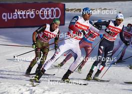 17.01.2016, Planica, Slovenia (SLO): Thomas Bing (GER), Andrew Newell (USA), Dietmar Noeckler (ITA), (l-r)  - FIS world cup cross-country, team sprint, Planica (SLO). www.nordicfocus.com. © Felgenhauer/NordicFocus. Every downloaded picture is fee-liable.