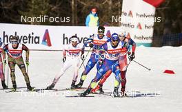 17.01.2016, Planica, Slovenia (SLO): Sebastian Eisenlauer (GER), Dusan Kozisek (CZE), Richard Jouve (FRA), Baptiste Gros (FRA), (l-r)  - FIS world cup cross-country, team sprint, Planica (SLO). www.nordicfocus.com. © Felgenhauer/NordicFocus. Every downloaded picture is fee-liable.