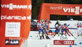 17.01.2016, Planica, Slovenia (SLO): Renaud Jay (FRA), Thomas Bing (GER), Dietmar Noeckler (ITA), (l-r)  - FIS world cup cross-country, team sprint, Planica (SLO). www.nordicfocus.com. © Felgenhauer/NordicFocus. Every downloaded picture is fee-liable.