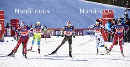 17.01.2016, Planica, Slovenia (SLO): Heidi Weng (NOR), Nika Razinger (SLO), Laura Gimmler (GER), Jonna Sundling (SWE), Mari Eide (NOR), (l-r)  - FIS world cup cross-country, team sprint, Planica (SLO). www.nordicfocus.com. © Felgenhauer/NordicFocus. Every downloaded picture is fee-liable.