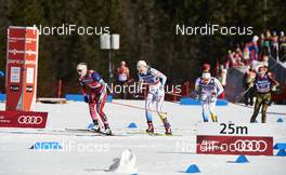 17.01.2016, Planica, Slovenia (SLO): Astrid Uhrenholdt Jacobsen (NOR), Stina Nilsson (SWE), Hanna Falk (SWE), Hanna Kolb (GER), (l-r)  - FIS world cup cross-country, team sprint, Planica (SLO). www.nordicfocus.com. © Felgenhauer/NordicFocus. Every downloaded picture is fee-liable.