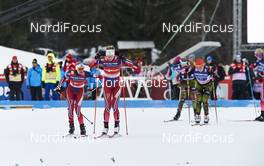 17.01.2016, Planica, Slovenia (SLO): Heidi Weng (NOR), Astrid Uhrenholdt Jacobsen (NOR), (l-r)  - FIS world cup cross-country, team sprint, Planica (SLO). www.nordicfocus.com. © Felgenhauer/NordicFocus. Every downloaded picture is fee-liable.