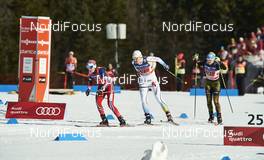 17.01.2016, Planica, Slovenia (SLO): Heidi Weng (NOR), Ida Ingemarsdotter (SWE), Sandra Ringwald (GER), (l-r)  - FIS world cup cross-country, team sprint, Planica (SLO). www.nordicfocus.com. © Felgenhauer/NordicFocus. Every downloaded picture is fee-liable.