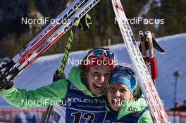 17.01.2016, Planica, Slovenia (SLO): Hanna Kolb (GER), Sandra Ringwald (GER), (l-r)  - FIS world cup cross-country, team sprint, Planica (SLO). www.nordicfocus.com. © Felgenhauer/NordicFocus. Every downloaded picture is fee-liable.