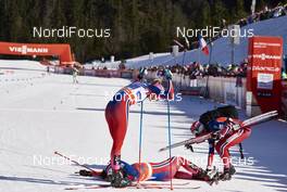 17.01.2016, Planica, Slovenia (SLO): Kathrine Rolsted Harsem (NOR), Astrid Uhrenholdt Jacobsen (NOR), Heidi Weng (NOR), (l-r)  - FIS world cup cross-country, team sprint, Planica (SLO). www.nordicfocus.com. © Felgenhauer/NordicFocus. Every downloaded picture is fee-liable.