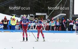 17.01.2016, Planica, Slovenia (SLO): Kathrine Rolsted Harsem (NOR), Mari Eide (NOR), (l-r)  - FIS world cup cross-country, team sprint, Planica (SLO). www.nordicfocus.com. © Felgenhauer/NordicFocus. Every downloaded picture is fee-liable.