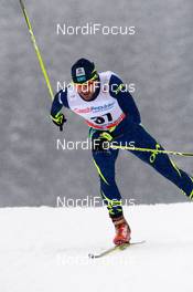 23.01.2016, Nove Mesto, Czech Republic (CZE): Yevgeniy Velichko (KAZ) - FIS world cup cross-country, 15km men, Nove Mesto (CZE). www.nordicfocus.com. © Rauschendorfer/NordicFocus. Every downloaded picture is fee-liable.