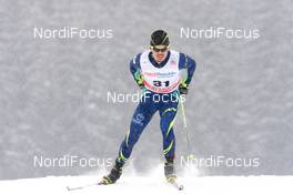 23.01.2016, Nove Mesto, Czech Republic (CZE): Sergey Malyshev (KAZ) - FIS world cup cross-country, 15km men, Nove Mesto (CZE). www.nordicfocus.com. © Rauschendorfer/NordicFocus. Every downloaded picture is fee-liable.