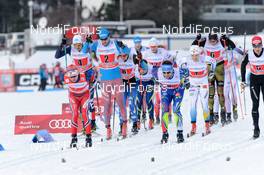 24.01.2016, Nove Mesto, Czech Republic (CZE): men's start  - FIS world cup cross-country, 4x10km men, Nove Mesto (CZE). www.nordicfocus.com. © Rauschendorfer/NordicFocus. Every downloaded picture is fee-liable.