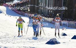 03.02.2016, Drammen, Norway (NOR): Nika Razinger (SLO), Krista Parmakoski (FIN), Jessica Diggins (USA), (l-r)  - FIS world cup cross-country, individual sprint, Drammen (NOR). www.nordicfocus.com. © Felgenhauer/NordicFocus. Every downloaded picture is fee-liable.