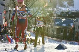 03.02.2016, Drammen, Norway (NOR): Ragnhild Haga (NOR), Sandra Ringwald (GER), (l-r)  - FIS world cup cross-country, individual sprint, Drammen (NOR). www.nordicfocus.com. © Felgenhauer/NordicFocus. Every downloaded picture is fee-liable.