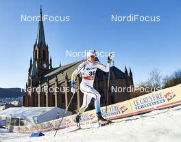 03.02.2016, Drammen, Norway (NOR): Gustav Nordstroem (SWE) - FIS world cup cross-country, individual sprint, Drammen (NOR). www.nordicfocus.com. © Felgenhauer/NordicFocus. Every downloaded picture is fee-liable.