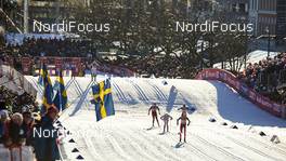 03.02.2016, Drammen, Norway (NOR): women on the final stretch   - FIS world cup cross-country, individual sprint, Drammen (NOR). www.nordicfocus.com. © Felgenhauer/NordicFocus. Every downloaded picture is fee-liable.