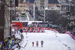 03.02.2016, Drammen, Norway (NOR): start of a women's semi-final with a view over the venue   - FIS world cup cross-country, individual sprint, Drammen (NOR). www.nordicfocus.com. © Felgenhauer/NordicFocus. Every downloaded picture is fee-liable.