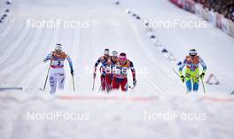 03.02.2016, Drammen, Norway (NOR): Ida Ingemarsdotter (SWE), Maiken Caspersen Falla (NOR), Anamarija Lampic (SLO), (l-r)  - FIS world cup cross-country, individual sprint, Drammen (NOR). www.nordicfocus.com. © Felgenhauer/NordicFocus. Every downloaded picture is fee-liable.