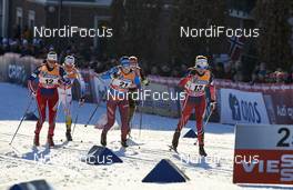 03.02.2016, Drammen, Norway (NOR): Kari Vikhagen Gjeitnes (0), Polina Kovaleva (RUS), Heidi Weng (NOR), (l-r)  - FIS world cup cross-country, individual sprint, Drammen (NOR). www.nordicfocus.com. © Felgenhauer/NordicFocus. Every downloaded picture is fee-liable.