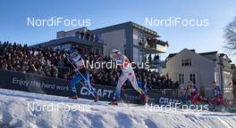 03.02.2016, Drammen, Norway (NOR): Mona-Liisa Nousiainen (FIN), Stina Nilsson (SWE), (l-r)  - FIS world cup cross-country, individual sprint, Drammen (NOR). www.nordicfocus.com. © Felgenhauer/NordicFocus. Every downloaded picture is fee-liable.