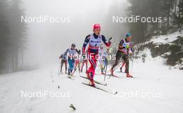 07.02.2016, Oslo, Norway (NOR): (l-r) Laura Mononen (FIN), Rossignol, One Way, Rottefella, Ragnhild Haga (NOR), Fischer, Swix, Alpina, Rottefella and Stefanie Boehler (GER), Rossignol, One Way, Rottefella, Adidas - FIS world cup cross-country, mass women, Oslo (NOR). www.nordicfocus.com. © Laiho/NordicFocus. Every downloaded picture is fee-liable.