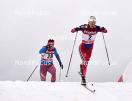 11.02.2016, Stockholm, Sweden (SWE): Evgenia Shapovalova (RUS), Ingvild Flugstad Oestberg (NOR), (l-r)  - FIS world cup cross-country, individual sprint, Stockholm (SWE). www.nordicfocus.com. © Felgenhauer/NordicFocus. Every downloaded picture is fee-liable.