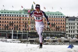 11.02.2016, Stockholm, Sweden (SWE): Jessica Diggins (USA) - FIS world cup cross-country, individual sprint, Stockholm (SWE). www.nordicfocus.com. © Felgenhauer/NordicFocus. Every downloaded picture is fee-liable.