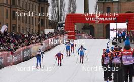 11.02.2016, Stockholm, Sweden (SWE): athletes on the final climb   - FIS world cup cross-country, individual sprint, Stockholm (SWE). www.nordicfocus.com. © Felgenhauer/NordicFocus. Every downloaded picture is fee-liable.