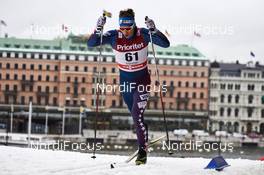 11.02.2016, Stockholm, Sweden (SWE): Reese Hanneman (USA) - FIS world cup cross-country, individual sprint, Stockholm (SWE). www.nordicfocus.com. © Felgenhauer/NordicFocus. Every downloaded picture is fee-liable.