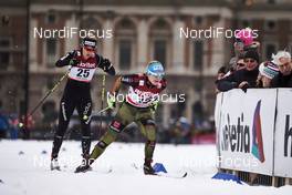 11.02.2016, Stockholm, Sweden (SWE): Laurien Van Der Graaff (SUI), Sandra Ringwald (GER), (l-r)  - FIS world cup cross-country, individual sprint, Stockholm (SWE). www.nordicfocus.com. © Felgenhauer/NordicFocus. Every downloaded picture is fee-liable.