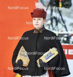 13.02.2016, Falun, Sweden (SWE): Le Gruyere girl   - FIS world cup cross-country, 10km men, Falun (SWE). www.nordicfocus.com. © Felgenhauer/NordicFocus. Every downloaded picture is fee-liable.