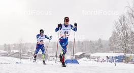 13.02.2016, Falun, Sweden (SWE): Jean Marc Gaillard (FRA), Valentin Chauvin (FRA), (l-r)  - FIS world cup cross-country, 10km men, Falun (SWE). www.nordicfocus.com. © Felgenhauer/NordicFocus. Every downloaded picture is fee-liable.