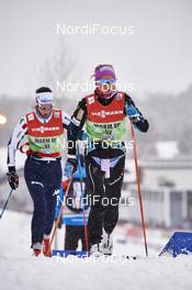 13.02.2016, Falun, Sweden (SWE): Ilaria Debertolis (ITA), Therese Johaug (NOR), (l-r)  - FIS world cup cross-country, 5km women, Falun (SWE). www.nordicfocus.com. © Felgenhauer/NordicFocus. Every downloaded picture is fee-liable.