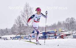 13.02.2016, Falun, Sweden (SWE): Sadie Bjornsen (USA) - FIS world cup cross-country, 5km women, Falun (SWE). www.nordicfocus.com. © Felgenhauer/NordicFocus. Every downloaded picture is fee-liable.