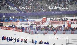 20.02.2016, Lahti, Finland (FIN): athletes pass start area   - FIS world cup cross-country, individual sprint, Lahti (FIN). www.nordicfocus.com. © Felgenhauer/NordicFocus. Every downloaded picture is fee-liable.