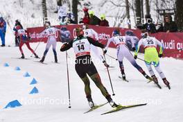 20.02.2016, Lahti, Finland (FIN): Denise Herrmann (GER), Sadie Bjornsen (USA), Alenka Cebasek (SLO), (l-r)  - FIS world cup cross-country, individual sprint, Lahti (FIN). www.nordicfocus.com. © Felgenhauer/NordicFocus. Every downloaded picture is fee-liable.