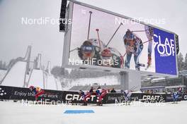 20.02.2016, Lahti, Finland (FIN): Therese Johaug (NOR), Heidi Weng (NOR), Astrid Uhrenholdt Jacobsen (NOR), Sadie Bjornsen (USA), (l-r)  - FIS world cup cross-country, individual sprint, Lahti (FIN). www.nordicfocus.com. © Felgenhauer/NordicFocus. Every downloaded picture is fee-liable.