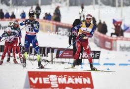 21.02.2016, Lahti, Finland (FIN): Jean Marc Gaillard (FRA), Martin Johnsrud Sundby (NOR), (l-r)  - FIS world cup cross-country, skiathlon men, Lahti (FIN). www.nordicfocus.com. © Felgenhauer/NordicFocus. Every downloaded picture is fee-liable.