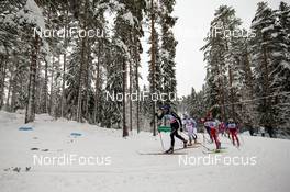 21.02.2016, Lahti, Finland (FIN): Curdin Perl (SUI), Rossignol, Swix, Odlo leading the group - FIS world cup cross-country, skiathlon men, Lahti (FIN). www.nordicfocus.com. © Laiho/NordicFocus. Every downloaded picture is fee-liable.